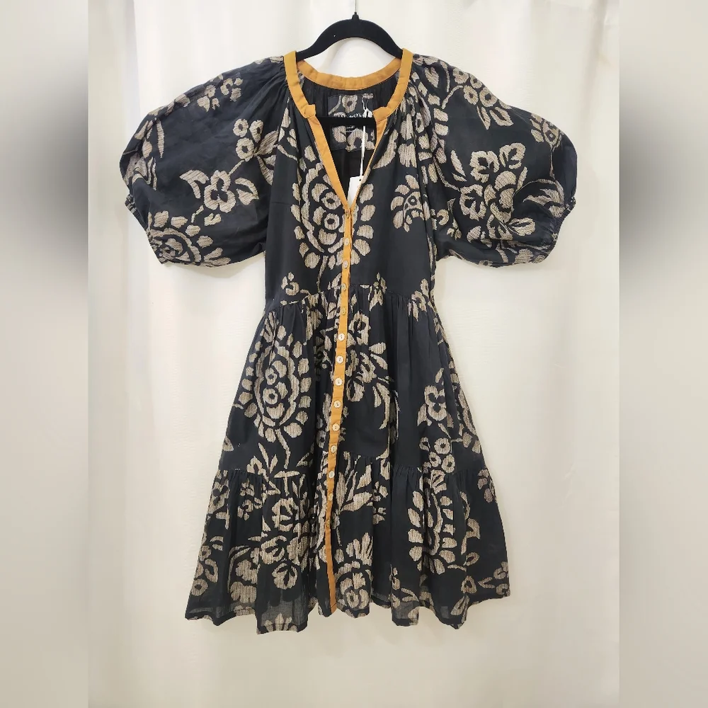 Love Kyla Floral Button-Front Puff Sleeve Dress – Size Small, NWT - Picture 1 of 6